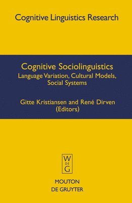 bokomslag Cognitive Sociolinguistics