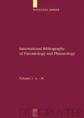 International Bibliography of Paremiology and Phraseology
