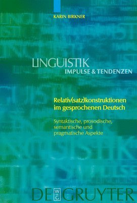 bokomslag Relativ(satz)konstruktionen im gesprochenen Deutsch