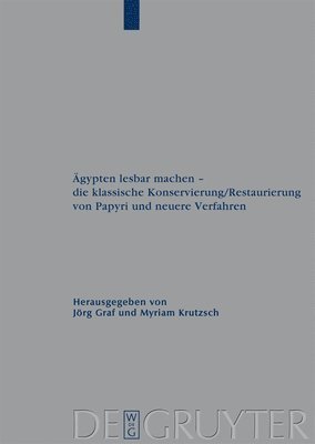 bokomslag gypten lesbar machen - die klassische Konservierung/Restaurierung von Papyri und neuere Verfahren