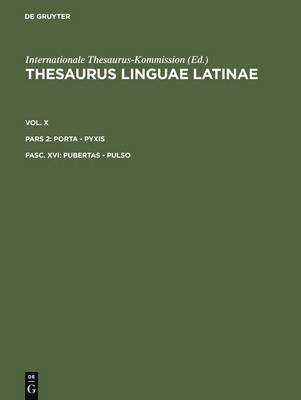 bokomslag Thesaurus Linguae Latinae