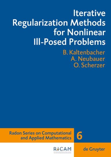 Barbara Kaltenbacher, Andreas Neubauer, Otmar Scherzer - Iterative Regularization Methods for Nonlinear Ill-Posed Problems, Inbunden