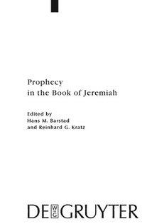 bokomslag Prophecy in the Book of Jeremiah