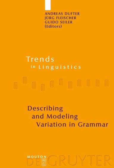 Andreas Dufter, Jürg Fleischer, Guido Seiler - Describing and Modeling Variation in Grammar, Inbunden