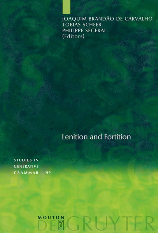 Joaquim Brandão de Carvalho, Tobias Scheer, Philippe Ségéral - Lenition and Fortition, Inbunden