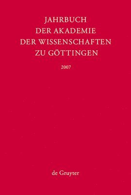 Jahrbuch der Göttinger Akademie der Wissenschaften, Jahrbuch der Göttinger Akademie der Wissenschaften (2007)