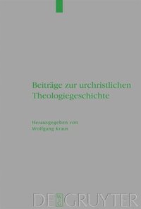 bokomslag Beitrge Zur Urchristlichen Theologiegeschichte