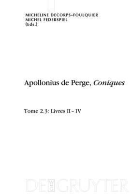 bokomslag Livres II-IV. dition et traduction du texte grec