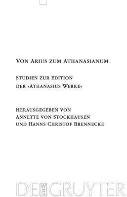 Von Arius Zum Athanasianum 1