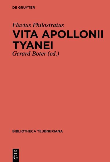 Flavius Philostratus, Gerard Boter - Vita Apollonii Tyanei, Inbunden
