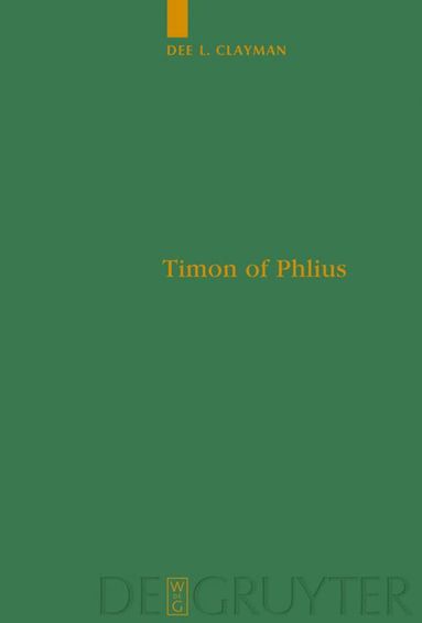 bokomslag Timon of Phlius