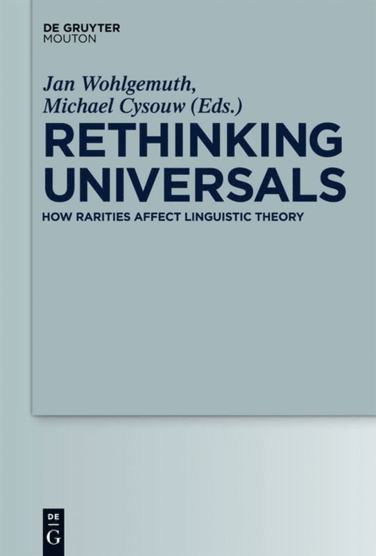 Jan Wohlgemuth, Michael Cysouw - Rethinking Universals, Inbunden