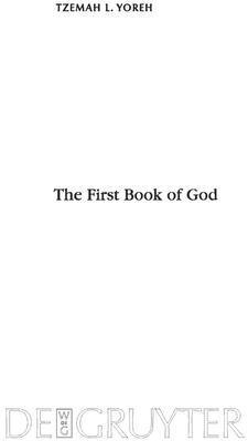 The First Book of God 1