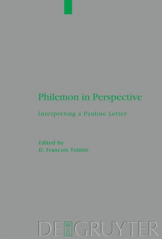 D. Francois Tolmie - Philemon in Perspective, Inbunden