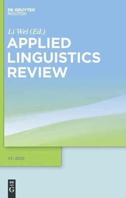 bokomslag Applied Linguistics Review. 2010 1