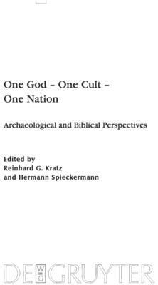 bokomslag One God - One Cult - One Nation