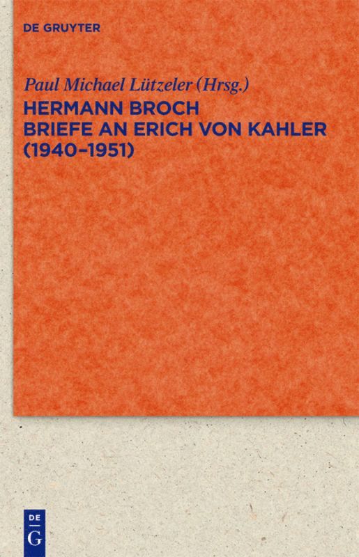 Briefe an Erich von Kahler (1940-1951) 1