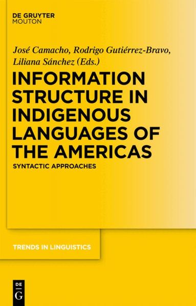 José Camacho, Rodrigo Gutiérrez-Bravo, Liliana Sánchez - Information Structure in Indigenous Languages of the Americas, Inbunden
