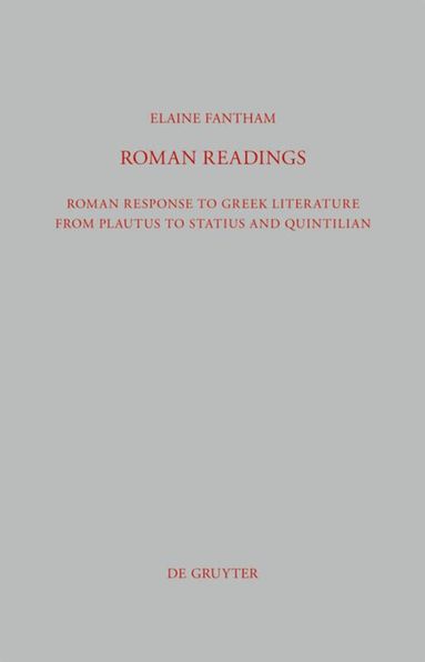 Elaine Fantham - Roman Readings, Inbunden