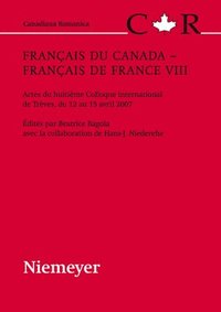 bokomslag Franais du Canada - Franais de France VIII