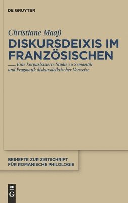 bokomslag Diskursdeixis im Franzsischen