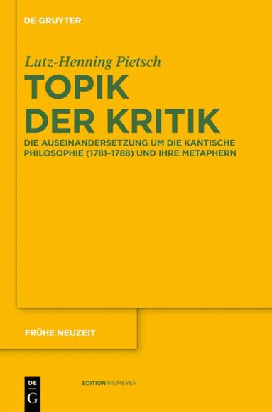 Lutz-Henning Pietsch - Topik der Kritik, Inbunden