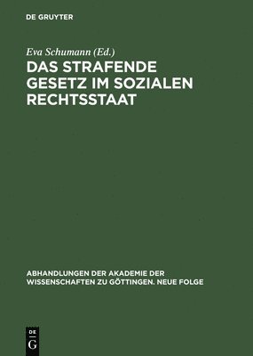 bokomslag Das Strafende Gesetz Im Sozialen Rechtsstaat