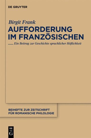 Birgit Frank - Aufforderung im Französischen, Inbunden