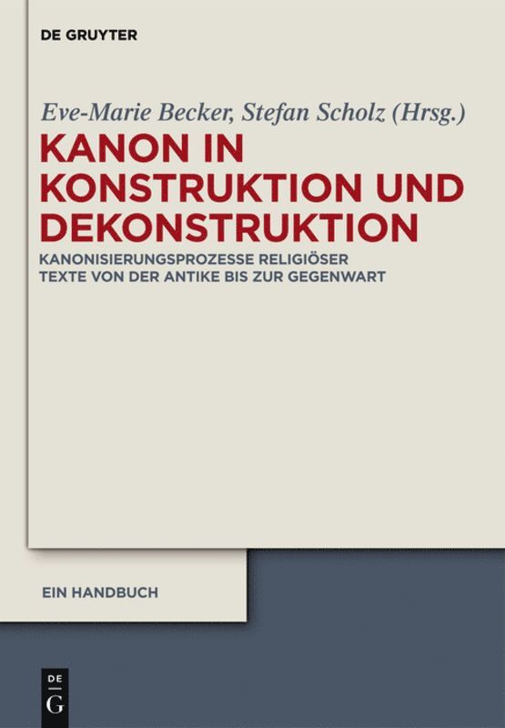 Kanon in Konstruktion und Dekonstruktion 1