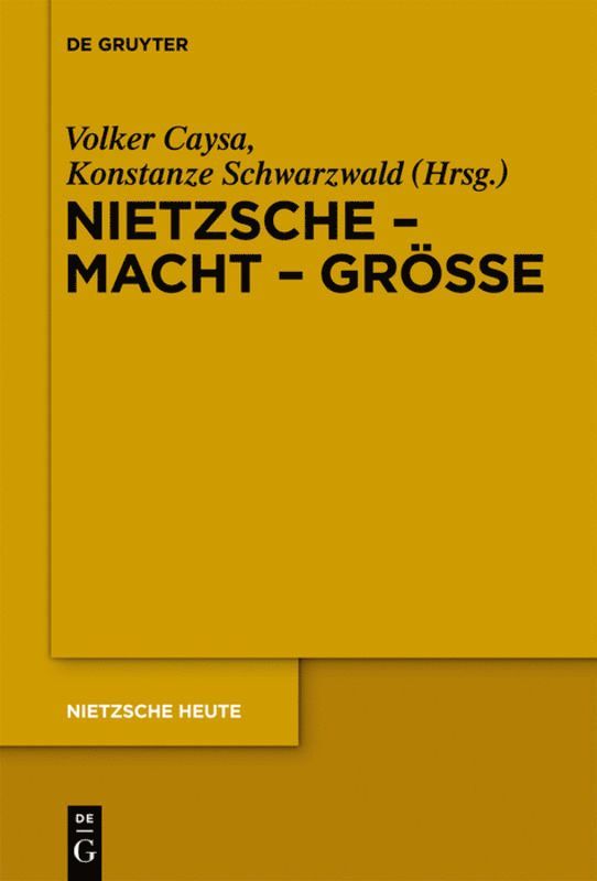Volker Caysa, Konstanze Schwarzwald - Nietzsche - Macht - Größe, Inbunden