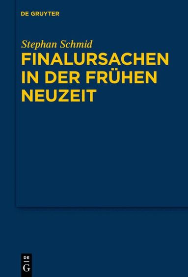 Stephan Schmid - Finalursachen in der frühen Neuzeit, Inbunden