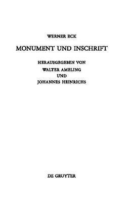 Monument und Inschrift 1