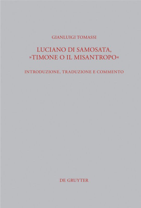 Luciano di Samosata, "Timone o il misantropo"
