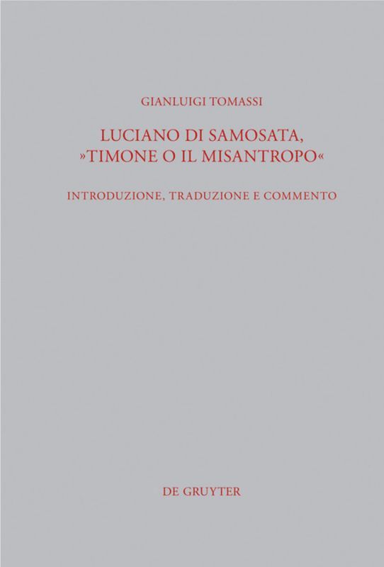 Luciano di Samosata, &quot;Timone o il misantropo&quot; 1