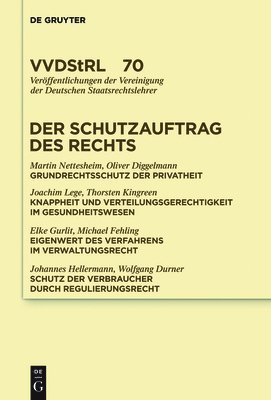 Martin Nettesheim, Oliver Diggelmann, Joachim Lege, Et Al - Schutzauftrag des Rechts, Inbunden