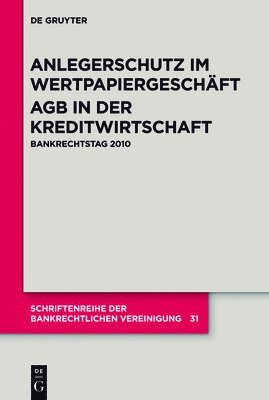 bokomslag Anlegerschutz im Wertpapiergeschft. AGB in der Kreditwirtschaft