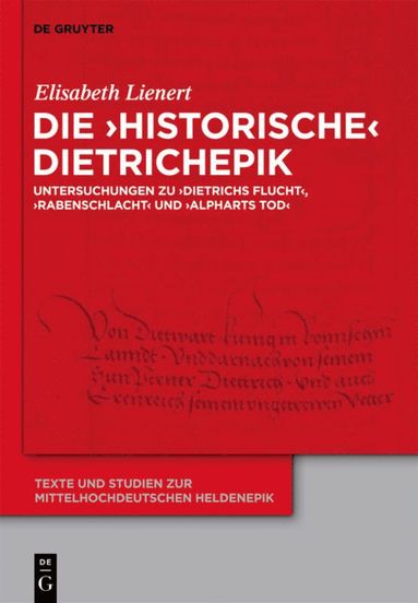 bokomslag Die historische Dietrichepik