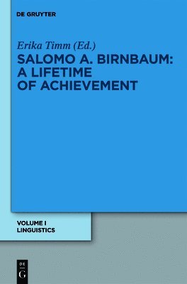 Salomo A. Birnbaum, Erika Timm - Linguistik / Linguistics, Inbunden