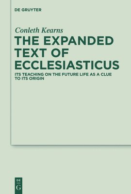 bokomslag The Expanded Text of Ecclesiasticus