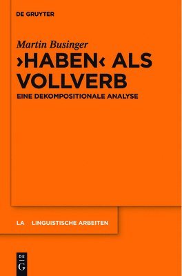 bokomslag "Haben" als Vollverb