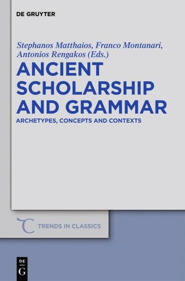 bokomslag Ancient Scholarship and Grammar