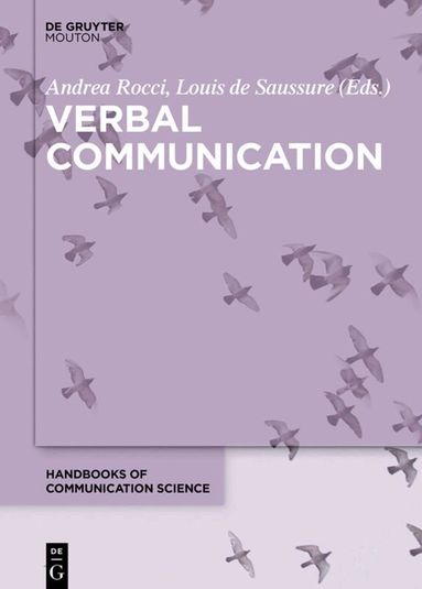 Andrea Rocci, Louis de Saussure - Verbal Communication, Inbunden
