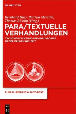 Bernhard Huss, Patrizia Marzillo, Thomas Ricklin - Para/Textuelle Verhandlungen zwischen Dichtung und Philosophie in der Frühen Neuzeit, Inbunden
