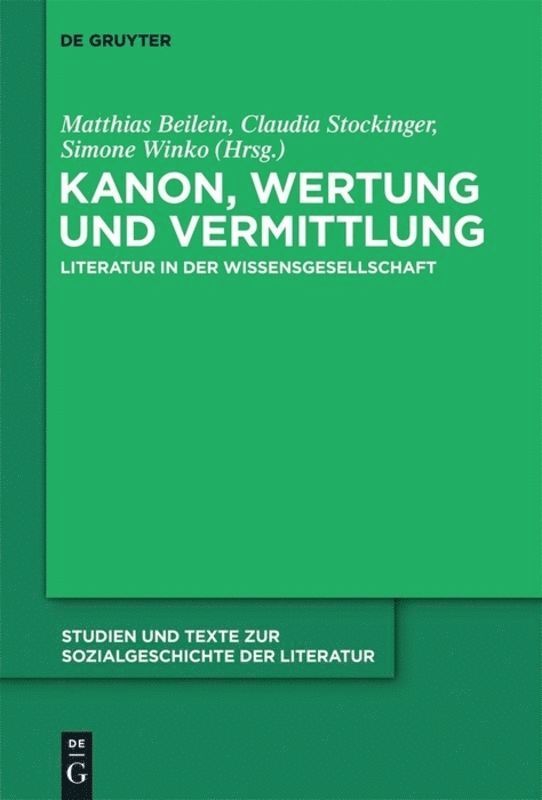 Kanon, Wertung und Vermittlung 1