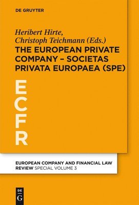 bokomslag European Private Company - Societas Privata Europaea (SPE)
