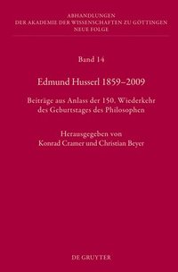 bokomslag Edmund Husserl 18592009