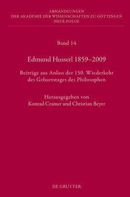 bokomslag Edmund Husserl 1859-2009