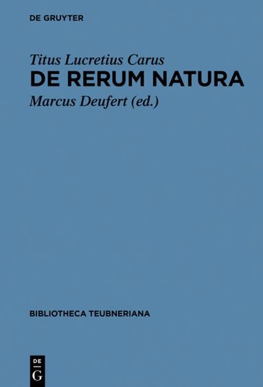 Marcus Titus Deufert Lucretius Carus, Marcus Deufert - De rerum natura, Inbunden