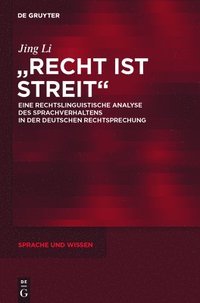 bokomslag &quot;Recht ist Streit&quot;