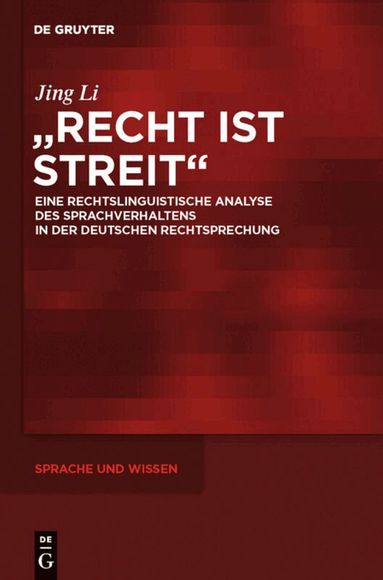 Jing Li - "Recht ist Streit", Inbunden
